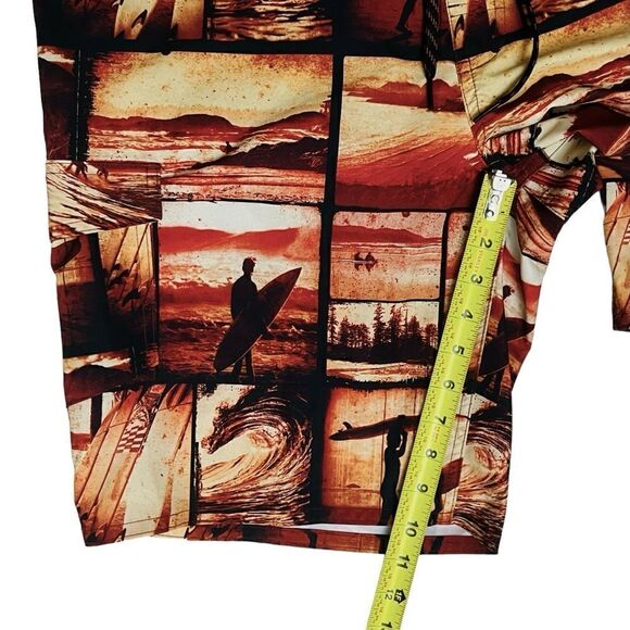 Far West Surf 🏄 Palms Sunset Tropical Board Swim Trunk Sz L NWOT - Picture 8 of 10